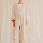 Striped Linen Cardigan